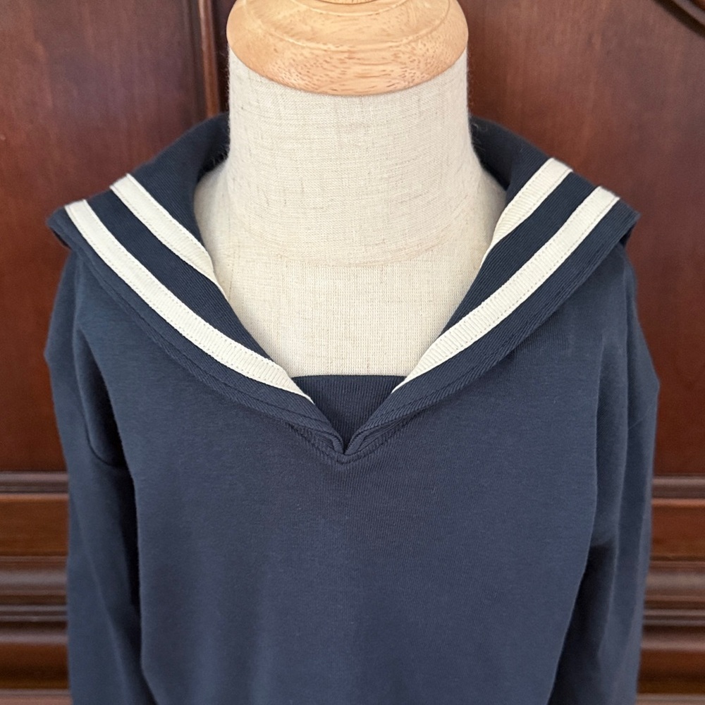 MISHA & PUFF Navy Boxy Sailor Top Size 3T NWT - Picture 3 of 7